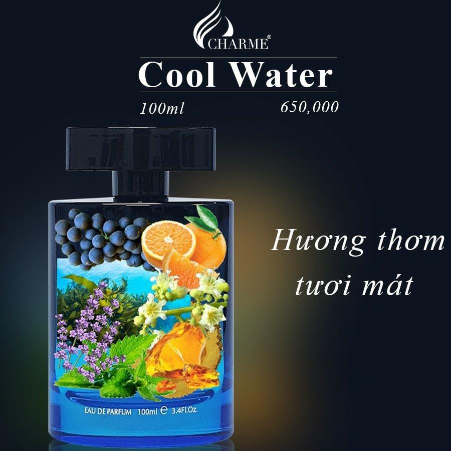 Nước Hoa Charme Cool Water 100ml Nam Chính Hãng
